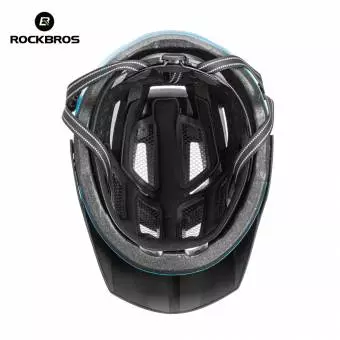 Kask rowerowy Rockbros MTB cross city czarno-niebieski 58-62cm