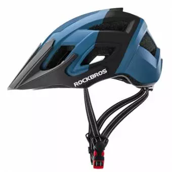 Kask rowerowy Rockbros MTB cross city czarno-niebieski 58-62cm