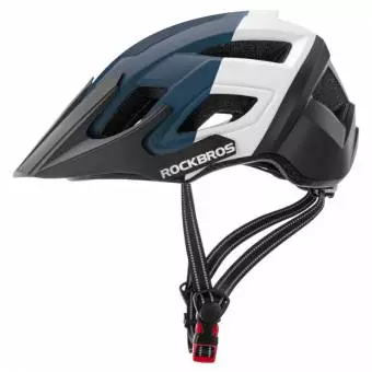 Kask rowerowy Rockbros MTB cross city czarno-nieb-biały 58-62cm