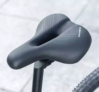 Siodełko rowerowe Rockbros 38218916002 MTB z lampką - czarne