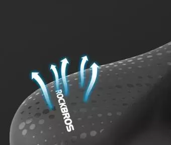 Siodełko rowerowe Rockbros 38218916002 MTB z lampką - czarne