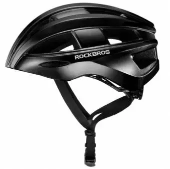 Kask rowerowy Rockbros z zamontowaną lampką uniwersalny 55-60cm czarny