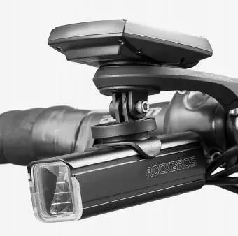 Uchwyt rowerowy Rockbros na licznik lampke kamere czarny