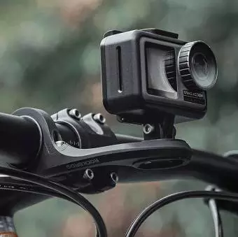 Uchwyt rowerowy Rockbros na licznik lampke kamere czarny