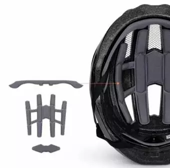 Kask rowerowy Rockbros z zamontowaną lampką uniwersalny 55-60cm różowy