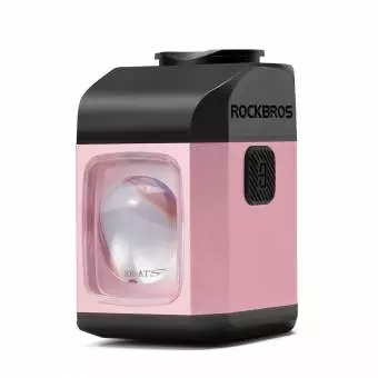 Przednia Lampa Rowerowa Rockbros z Pilotem 1600LM-M8 różowa
