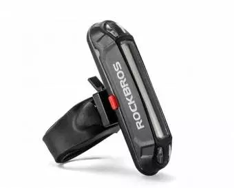 Tylna lampka rowerowa Rockbros + kabel micro USB - USB-A