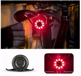 Tylna lampka rowerowa Rockbros Q1 7 kolorów LED + kabel