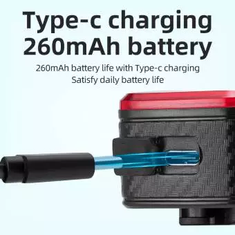 Tylna lampka rowerowa Rockbros Q2S LED z integralnym systemem stop + kabel