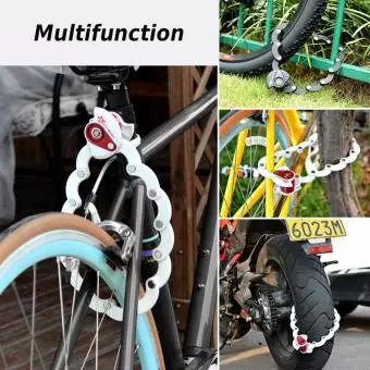 Zapięcie rowerowe Rockbros zamek na klucz czarne