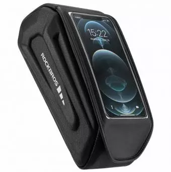 Torba rowerowa Rockbros wodoodporna na ramę z pokrowcem na telefon 30120064001 Czarna