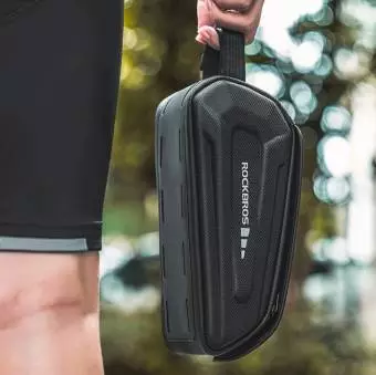 Torba rowerowa Rockbros wodoodporna na ramę z pokrowcem na telefon 30120064001 Czarna