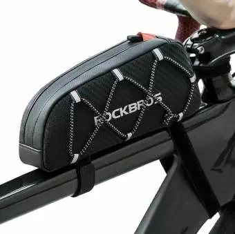 Torba rowerowa Rockbros na ramę 1 l z plecionką 039BK Czarna