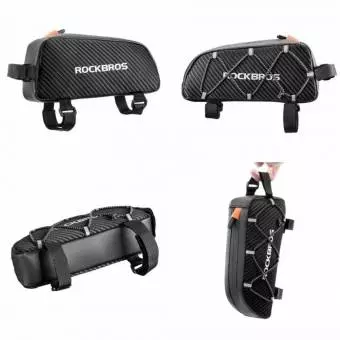Torba rowerowa Rockbros na ramę 1 l z plecionką 039BK Czarna