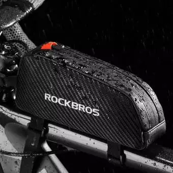 Torba rowerowa Rockbros na ramę 1 l z plecionką 039BK Czarna