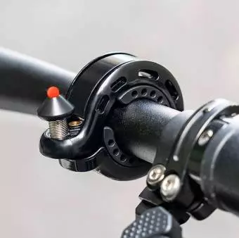 Dzwonek rowerowy Rockbros w kształcie litery Q, 34210028001 czarny