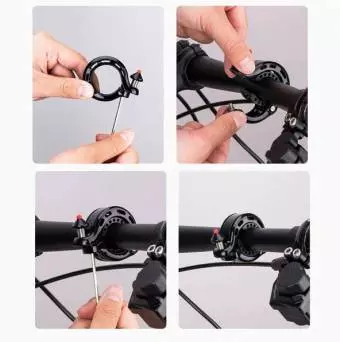 Dzwonek rowerowy Rockbros w kształcie litery Q, 34210028002 przezroczysty