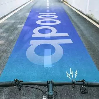 Dzwonek rowerowy Rockbros w kształcie litery Q, 34210028004 żółty