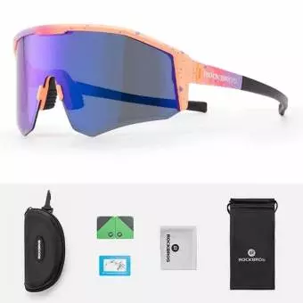 Okulary rowerowe Rockbros SP297 polaryzujące Fioletowe