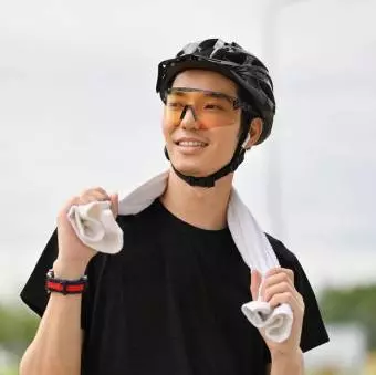 Okulary rowerowe Rockbros fotochromowe z ochroną UV i wkładką korekcyjną 14110023003 Przezroczyste czarne