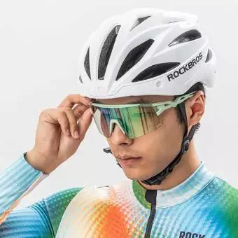 Okulary rowerowe Rockbros fotochromowe z ochroną UV i wkładką korekcyjną 14110023001 Zielone