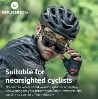 Okulary rowerowe Rockbros SP304 polaryzujące Czarne