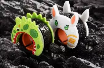 Dzwonek rowerowy Rockbros dziecięcy 100dB 340011001 Biały Królik