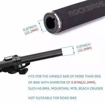 Uchwyty rowerowe Rockbros z gąbki na kierownicę BT1001BKBK Czarne