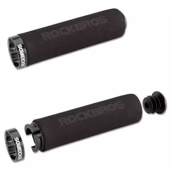 Uchwyty rowerowe Rockbros z gąbki na kierownicę BT1001BKBK Czarne