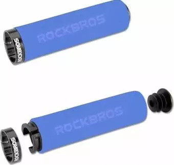 Uchwyty rowerowe Rockbros z gąbki na kierownicę BT1001BLBK Niebiesko - czarne