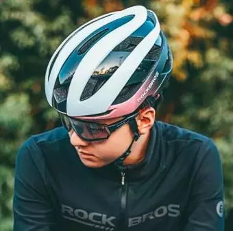 Kask rowerowy Rockbros rozmiar M 10110004008 Niebiesko - różowy