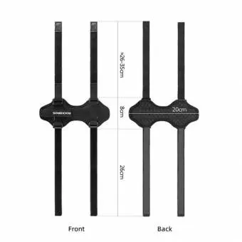 Pasek rowerowy z rzepem Rockbros na głośnik Bluetooth lub bidon 50210064001 Czarny