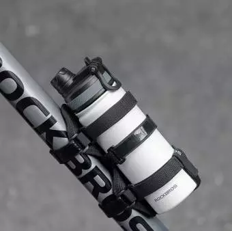 Pasek rowerowy z rzepem Rockbros na głośnik Bluetooth lub bidon 50210064001 Czarny
