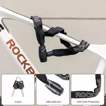 Zapięcie Rowerowe Rockbros Łańcuch 95 cm 3230001001 Czarny