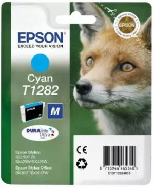 Epson Tusz T1282 Cyan do SX125/SX130/SX425W/SX430