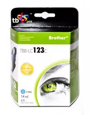 TB Print Tusz do Brother LC123 Cyan TBB-LC123C