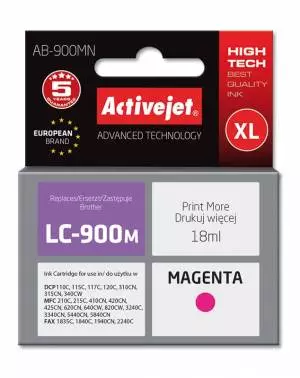 Tusz Activejet AB-900MN (Brother LC900M) supreme XL 18ml magenta