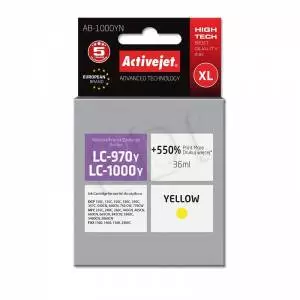 Tusz Activejet AB-1000YN (Brother LC1000Y/970Y) supreme XL 36ml yellow