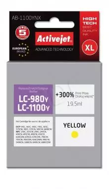 Tusz Activejet AB-1100YNX (Brother LC1100Y/980Y) supreme XL 19.5ml yellow