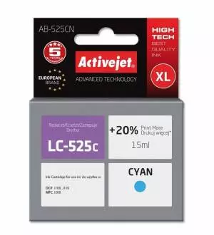 Tusz Activejet AB-525CN (Brother LC525C) supreme XL 15ml cyan