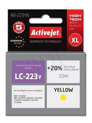 Tusz Activejet AB-223YN (Brother LC223Y) supreme XL 10ml yellow