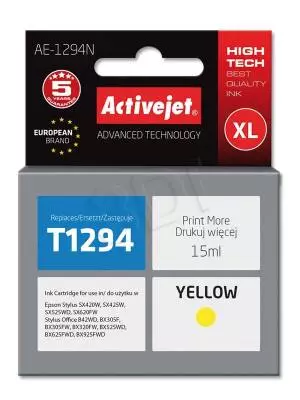 Tusz Activejet AE-1294N (Epson T1294) supreme XL 15ml yellow