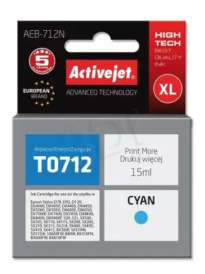 Tusz Activejet AEB-712N (Epson T0712 T0892 T1002) supreme XL 15ml cyan