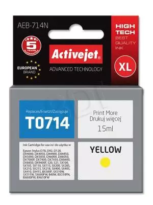 Tusz Activejet AEB-714N (Epson T0714 T0894 T1004) supreme XL 15ml yellow