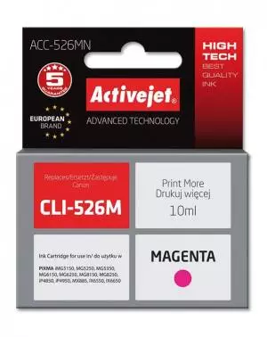 Tusz Activejet ACC-526MN (Canon CLI-526M) supreme 10ml magenta Chip