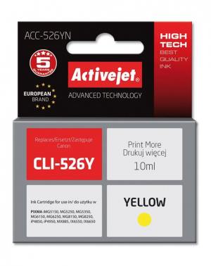 Tusz Activejet ACC-526YN (Canon CLI-526Y) supreme 10ml yellow Chip