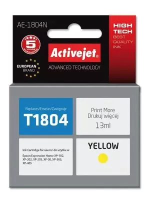 Tusz Activejet AE-1804N (Epson T1804) supreme 13ml yellow