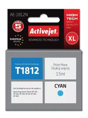 Tusz Activejet AE-1812N (Epson T1812) supreme XL 15ml cyan