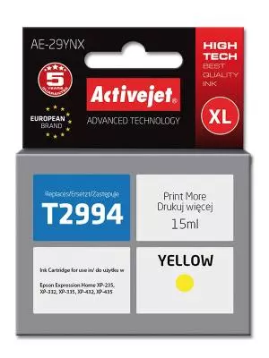 Tusz Activejet AE-29YNX (Epson 29XL T2994) supreme 15ml yellow Chip