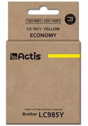 Tusz Actis KB-985Y (Brother  LC985Y) 19.5ml yellow